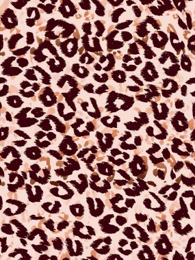 Kusursuz siyah benekli sahte leopar derisi deseni