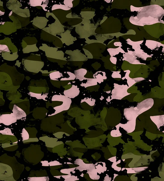 Fondo Patrón Camuflaje Colorido Sin Costuras — Foto de Stock