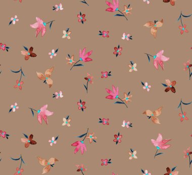 Çiçeklerle renksiz, parlak desenler çizilmiş. 