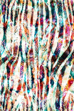 Zebra çizgili, kusursuz, parlak bir yılan deseni.