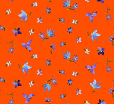 Çiçeklerle renksiz, parlak desenler çizilmiş. 