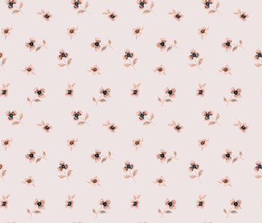 Renkli çiçeklerle kusursuz parlak desenler çizilmiş.