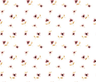 Renkli çiçeklerle kusursuz parlak desenler çizilmiş.