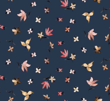 Çiçeklerle renksiz, parlak desenler çizilmiş. 