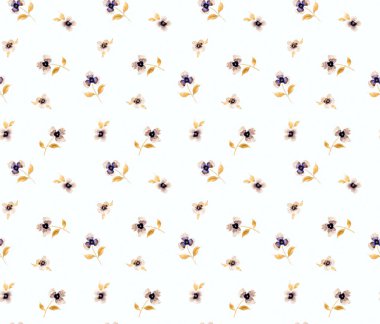 Renkli çiçeklerle kusursuz parlak desenler çizilmiş.