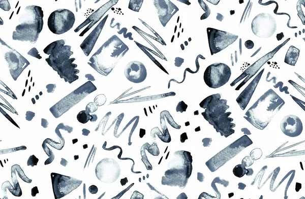 Абстрактний Безшовний Барвистий Яскравий Візерунок Різними Формами — стокове фото