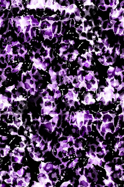 Handritade Sömlösa Färgglada Ljusa Mönster Med Leopardfläckar — Stockfoto