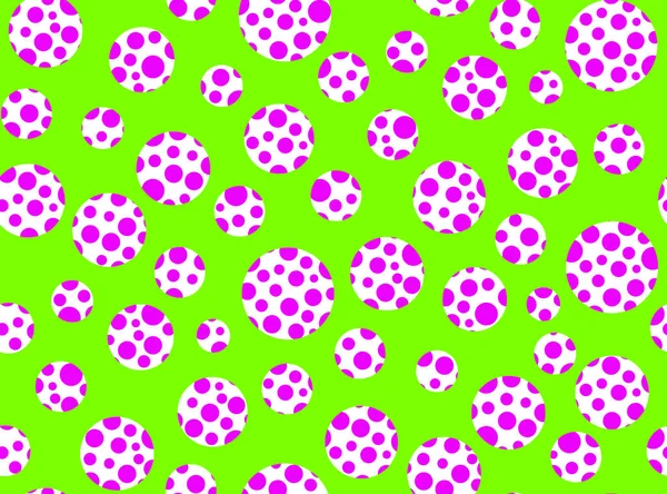 Hand Drawn Colorful Seamless Pattern Mixed Dots — Stock Photo, Image