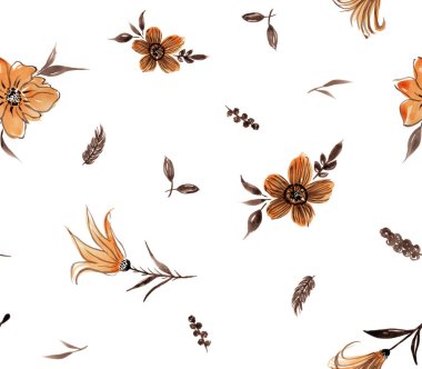 Çiçeklerle renksiz, parlak desenler çizilmiş. 