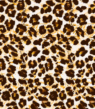 Kusursuz siyah benekli sahte leopar derisi deseni