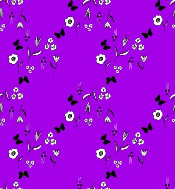 Çiçeklerle renksiz, parlak desenler çizilmiş. 