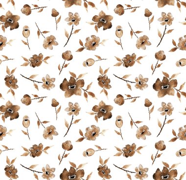 Çiçeklerle renksiz, parlak desenler çizilmiş. 