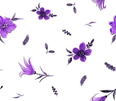 Çiçeklerle renksiz, parlak desenler çizilmiş. 