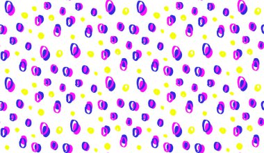 Elleri neon noktalı, renksiz desenli.  