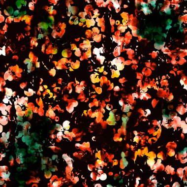 Çiçeklerle renksiz, parlak desenler çizilmiş.