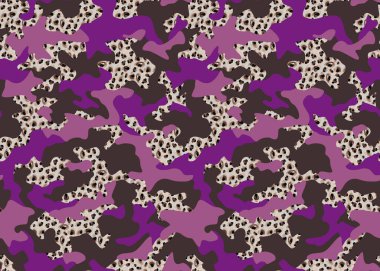 Leopar benekleri ile soyut, renksiz, parlak desen 