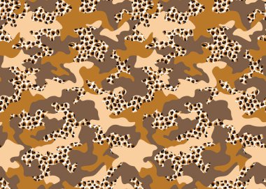 Leopar benekleri ile soyut, renksiz, parlak desen 