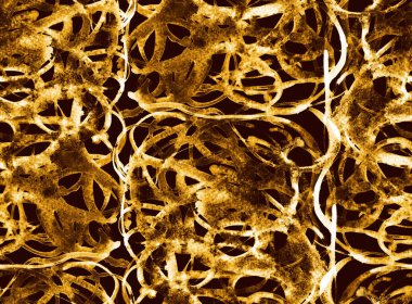 Bulanık suluboya fırça spiralleri ile renksiz parlak desenli el çizimi