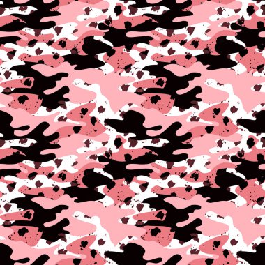 Kusursuz renksiz kamuflaj desen arka planı 