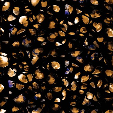 Leopar benekli, renksiz, parlak desenli el çizimi.