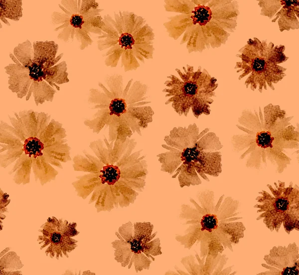 Handmalerei Aquarell Blumen — Stockfoto