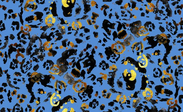 Абстрактный Акварельный Леопард Леопард Кожа Гепарда Векторные Узоры Галстук Краски — стоковое фото