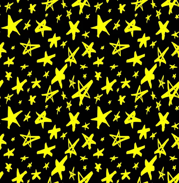 Patrón Brillante Colorido Sin Costuras Con Estrellas Acuarela —  Fotos de Stock