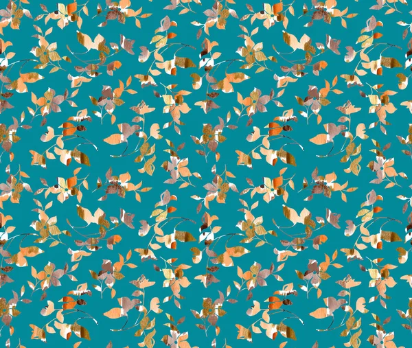 Seamless Colorful Bright Pattern Colorful Flowers — 图库照片