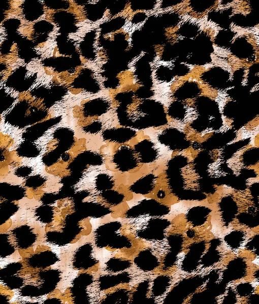 Ручной Работы Бесшовные Красочные Яркие Узоры Пятнами Леопарда — стоковое фото