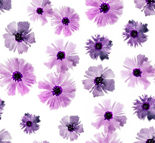 Dibujado Mano Patrón Brillante Colorido Sin Costuras Con Flores Colores — Foto de Stock