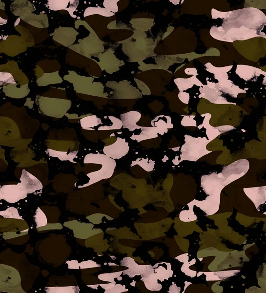 Seamless Colorful Camouflage Pattern Background — Stock Photo, Image