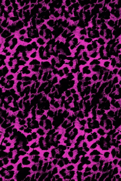 Ručně Kreslené Bezešvé Barevné Jasný Vzor Leopard Skvrny — Stock fotografie