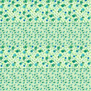 Renkli çiçeklerle renksiz, parlak desenli el çizimi