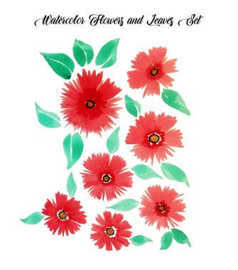 Elle çizilmiş parlak çiçekli kart