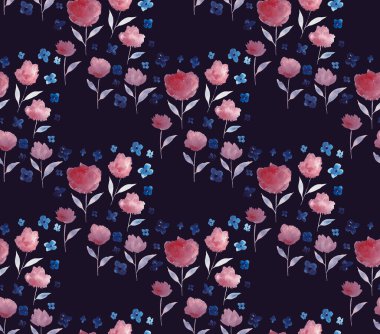 Yaz çiçekleriyle renksiz arka plan çizilmiş.