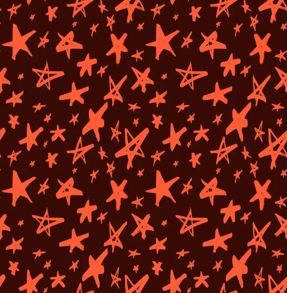 Suluboya Yıldızları Ile Renksiz Parlak Desen — Stok fotoğraf