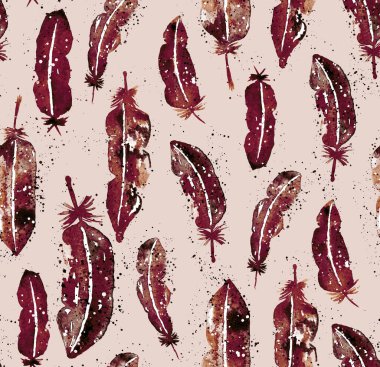 tüy ile renksiz parlak desen 