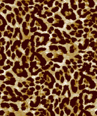 Leopar benekli, renksiz, parlak desenli el çizimi.