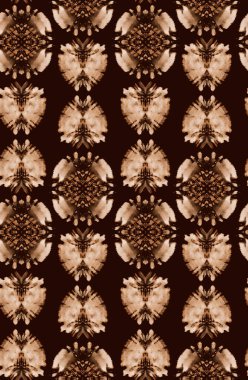 Shibori şekilli, renksiz, parlak desenli el çizimi.