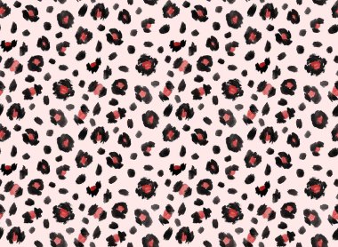 Kusursuz sahte leopar desenli siyah ve kahverengi benekli.