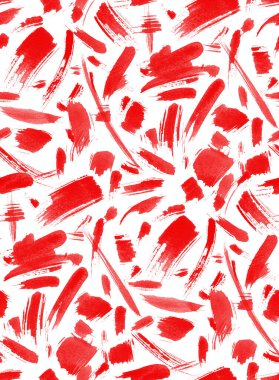 Elleri, bulanık suluboya fırça darbeleriyle renksiz, parlak desenli.