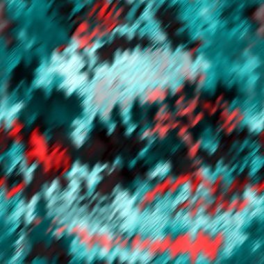 Elleri, bulanık geometrik mürekkep lekeleriyle renksiz parlak desenli. 