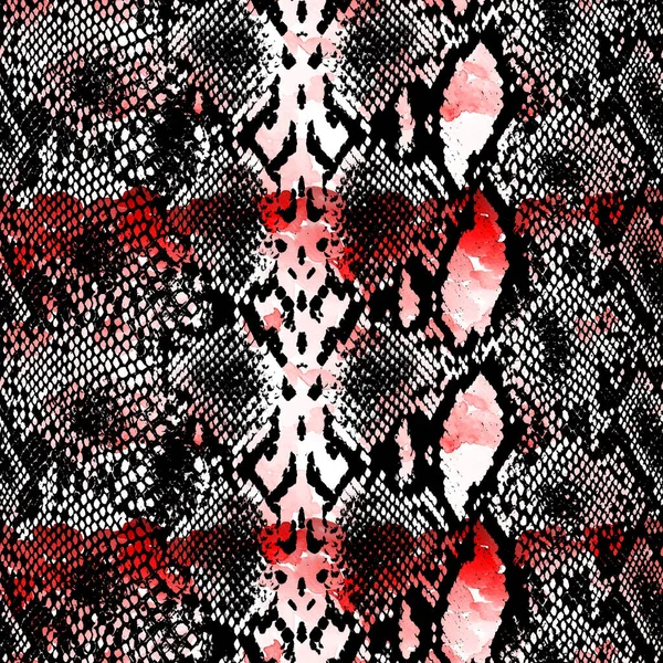 Αφηρημένη Απρόσκοπτη Πολύχρωμο Φόντο Μοτίβο Φίδι — Φωτογραφία Αρχείου