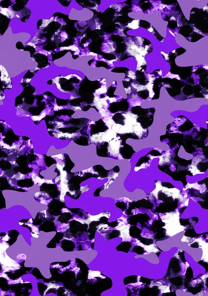 Бесшовный Ручной Рисунок Абстрактный Акварельный Леопард Гепард Рисунок Кожи Пятнами — стоковое фото