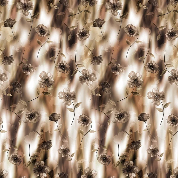 Абстрактний Безшовний Барвистий Яскравий Візерунок Фарби Краватки Квітами — стокове фото
