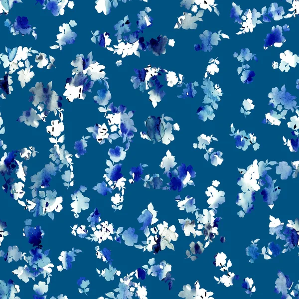 Seamless Colorful Bright Pattern Colorful Flowers — Stock Fotó