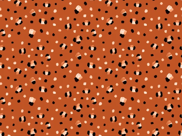Padrão Pele Leopardo Falso Sem Costura Com Manchas Pretas — Fotografia de Stock