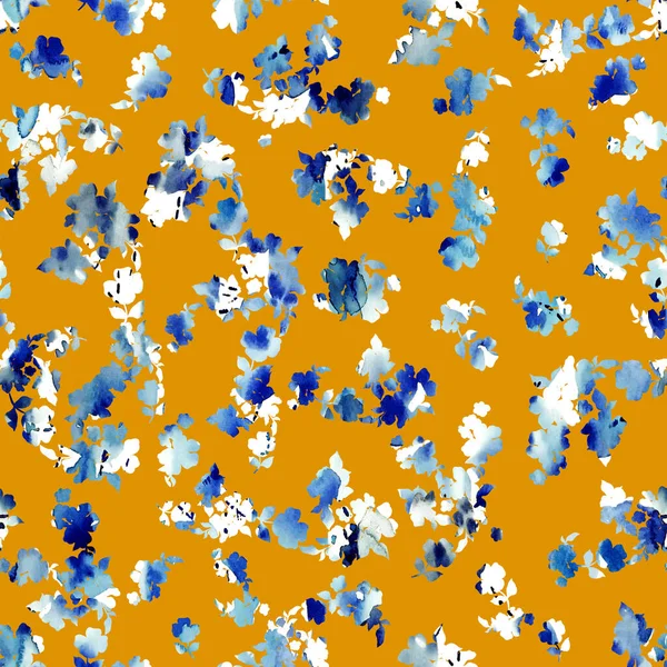 Seamless Colorful Bright Pattern Colorful Flowers — Stock Fotó