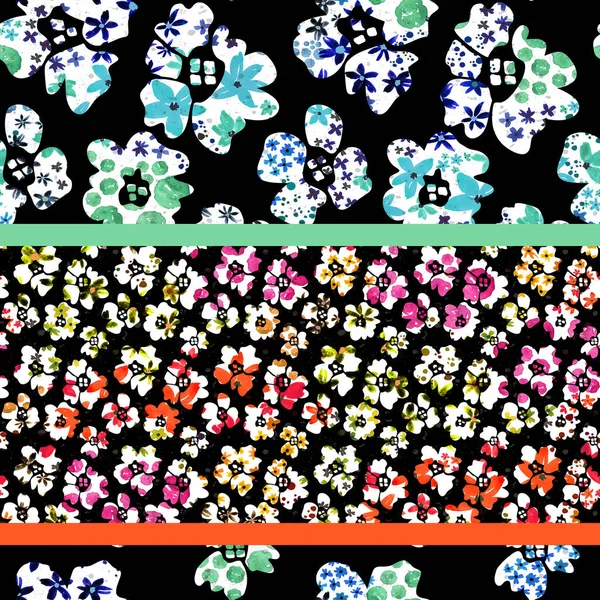 Абстрактные Акварельные Цветы — стоковое фото