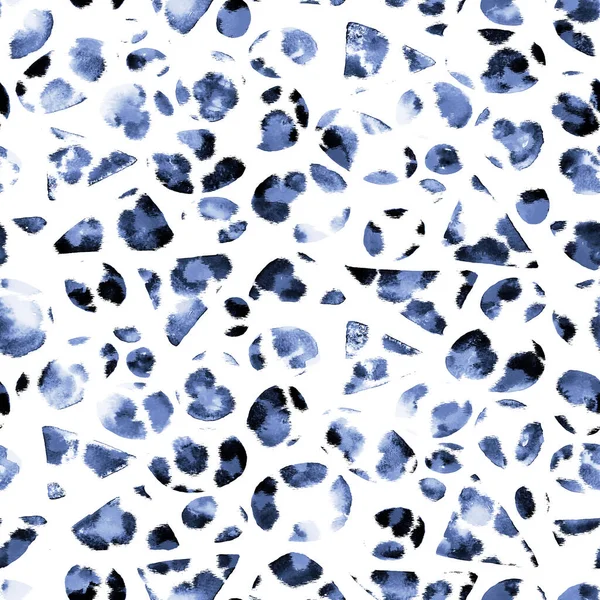 Leopar benekli, renksiz, parlak desenli el çizimi.